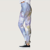Leggings Légendes d'aquarelle bleu et blanc (Gauche)