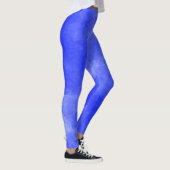 Leggings Légendes d'aquarelle bleue (Droite)