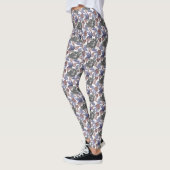 Leggings Légendes d'aquarelle violet/gris/bronze (Gauche)