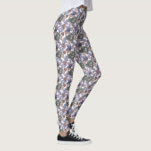 Leggings Légendes d'aquarelle violet/gris/bronze (Droite)