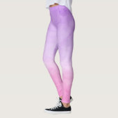 Leggings Légendes d'aquarelle violette (Gauche)