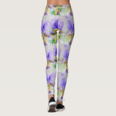 Leggings Légendes d'aquarelle violette de violet de violett (Dos)