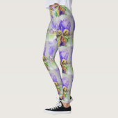 Leggings Légendes d'aquarelle violette de violet de violett (Gauche)