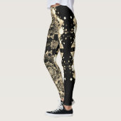 Leggings Légendes d'art fractal trippy (Gauche)