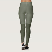 Leggings Légendes de blocs verts de mousse avec pattes text (Dos)