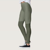 Leggings Légendes de blocs verts de mousse avec pattes text (Gauche)