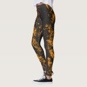 Leggings Légendes de brosse à peinture orange (Gauche)