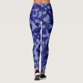 Leggings Légendes de camouflage bleu (Dos)