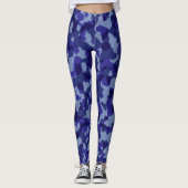 Leggings Légendes de camouflage bleu (Devant)