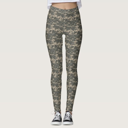 Leggings Légendes de camouflage vert/Brown pour femmes (Devant)