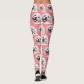 Leggings Légendes de chien maltais peint mignonne (Dos)