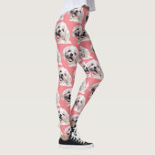 Leggings Légendes de chien maltais peint mignonne (Droite)
