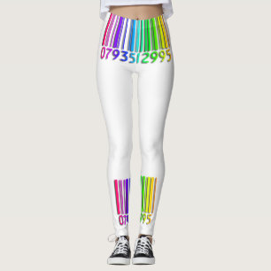 Leggings Légendes de code barre arc-en-ciel