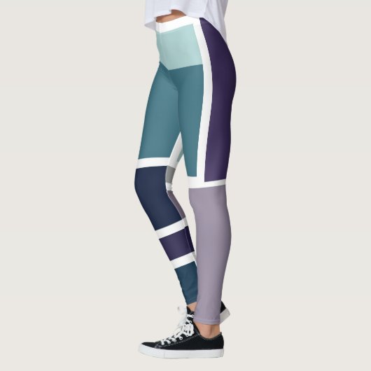 Leggings Légendes de couleurs abstraites (Gauche)