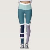 Leggings Légendes de couleurs abstraites (Devant)