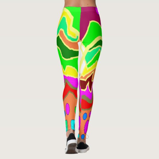 Leggings Légendes de couleurs vives (Dos)
