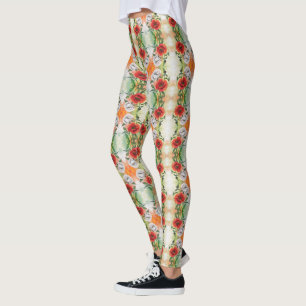 Leggings Légendes de crapets blancs et rouges