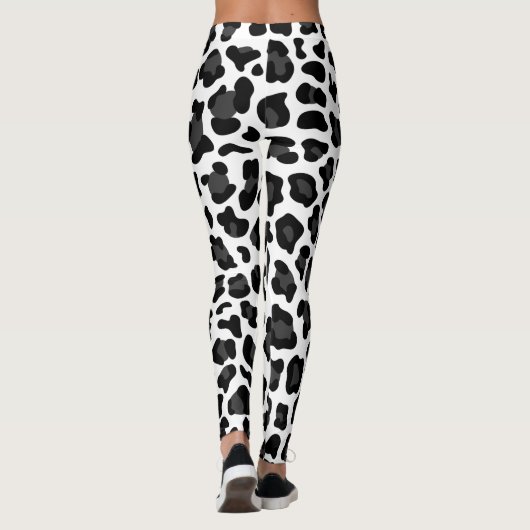 Leggings Légendes de femmes Posters de animaux noires/blanc (Dos)