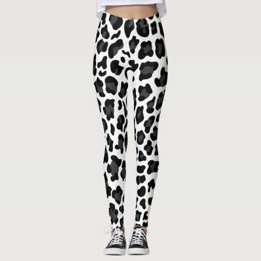 Leggings Légendes de femmes Posters de animaux noires/blanc (Devant)