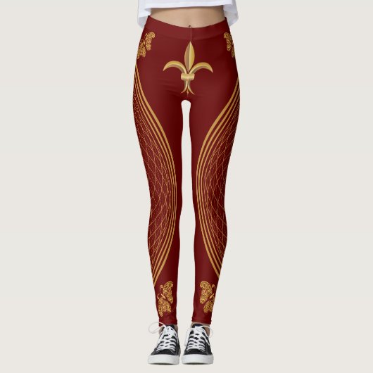 Leggings Légendes de Fleur De Lis (Devant)