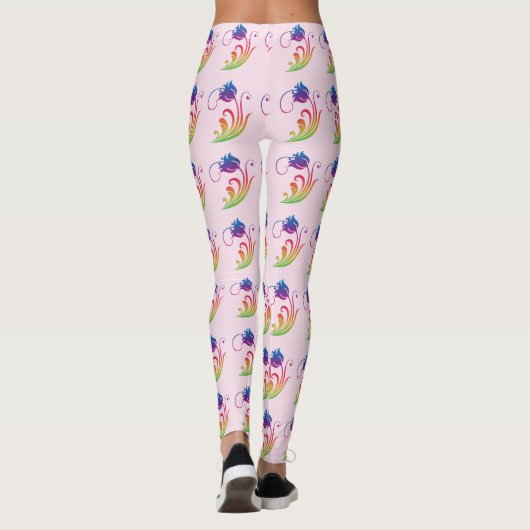 Leggings Légendes de fleurs (Dos)