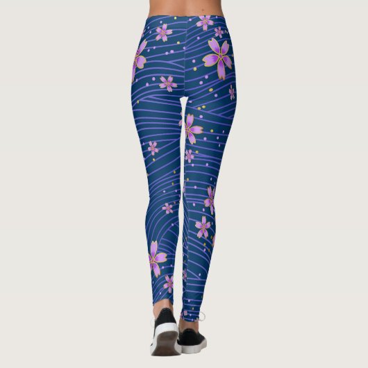 Leggings Légendes de fleurs (Dos)