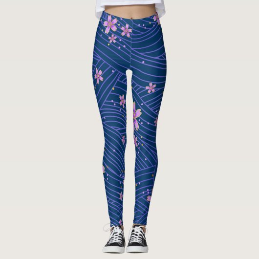 Leggings Légendes de fleurs (Devant)