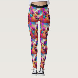 Leggings Légendes de fleurs