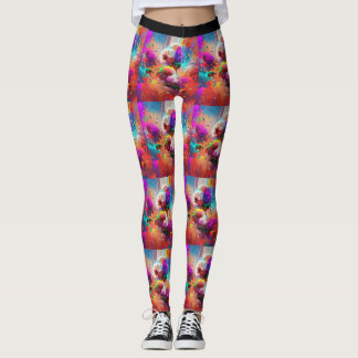 Leggings Légendes de fleurs