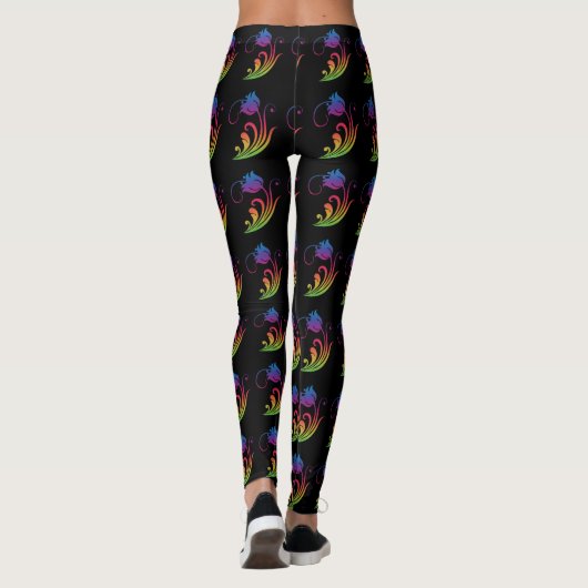 Leggings Légendes de fleurs (Dos)