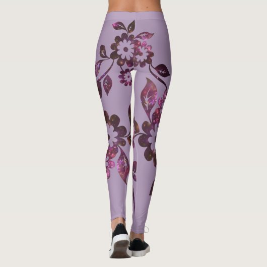Leggings Légendes de fleurs (Dos)