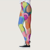 Leggings Légendes de fleurs de couleur bonbon (Gauche)