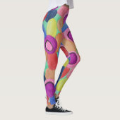 Leggings Légendes de fleurs de couleur bonbon (Droite)