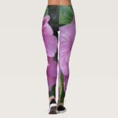 Leggings Légendes de fleurs d'Hydrangée rose (Dos)