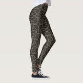 Leggings légendes de fleurs géométriques (Droite)