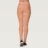 Leggings Légendes de fleurs mignonnes (Dos)