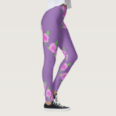 Leggings Légendes de fleurs roses mignonnes (Droite)