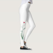 Leggings Légendes de fleurs simples (Droite)