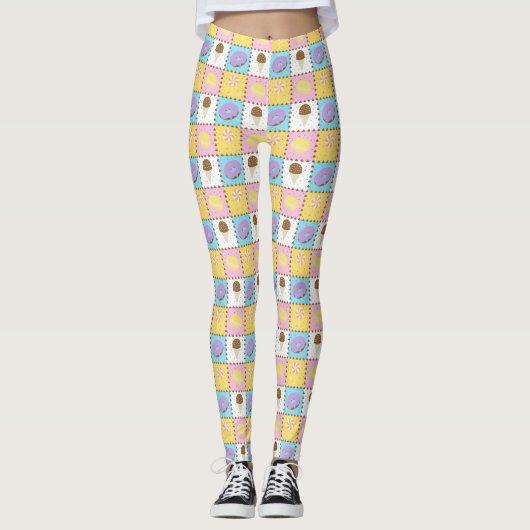 Leggings Légendes de gâteaux doux (Devant)