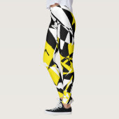 Leggings Légendes de géométrie d'art Abstrait (Gauche)