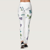 Leggings Légendes de grandes fleurs (Dos)