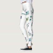 Leggings Légendes de grandes fleurs (Gauche)