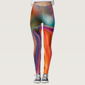 Leggings Légendes de la combinaison de couleurs dégradantes (Devant)