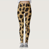 Leggings Légendes de la peau de Faux Cheetah (Devant)