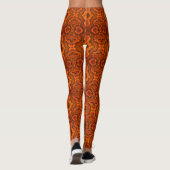 Leggings Légendes de la peau de serpent orange (Dos)