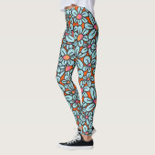 Leggings Légendes de la Pop Fleur (orange) (Gauche)