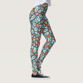 Leggings Légendes de la Pop Fleur (orange) (Droite)