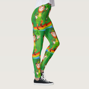 Leggings Légendes de la Saint Patrick de Leprechaun et des