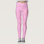 Leggings Légendes de lave à l'aquarelle rose (Devant)