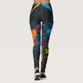 Leggings Légendes de l'enduit de peinture tout-sur-impressi (Dos)
